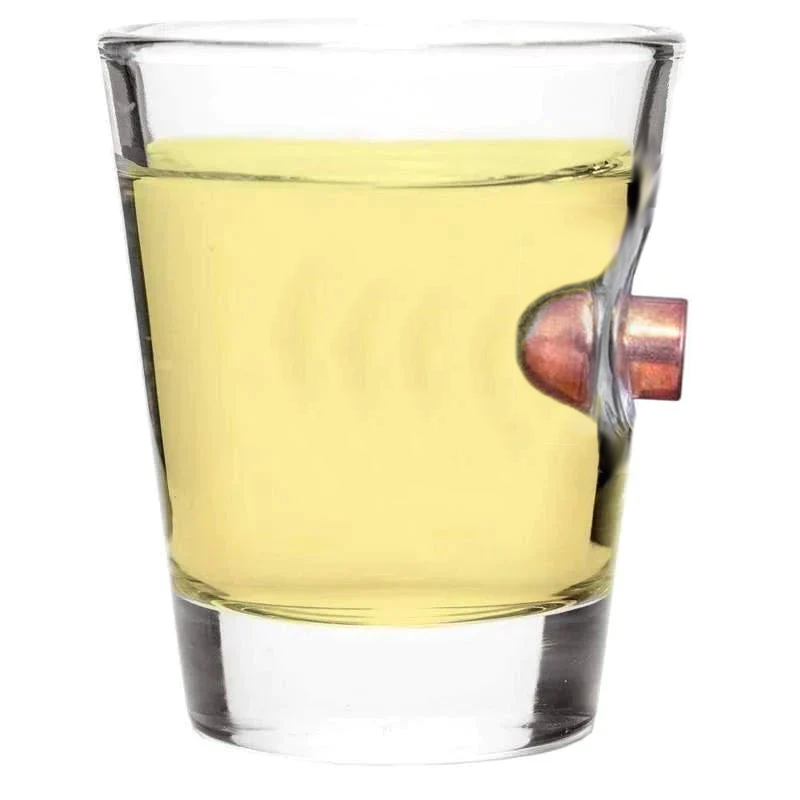 Lucky Shot - Schnapsglas mit .45 Geschoss