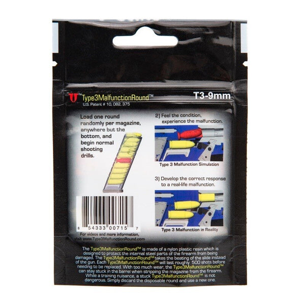 LiveFire Tactical Training | 9mm Type3MalfunctionRound - 5er Pack