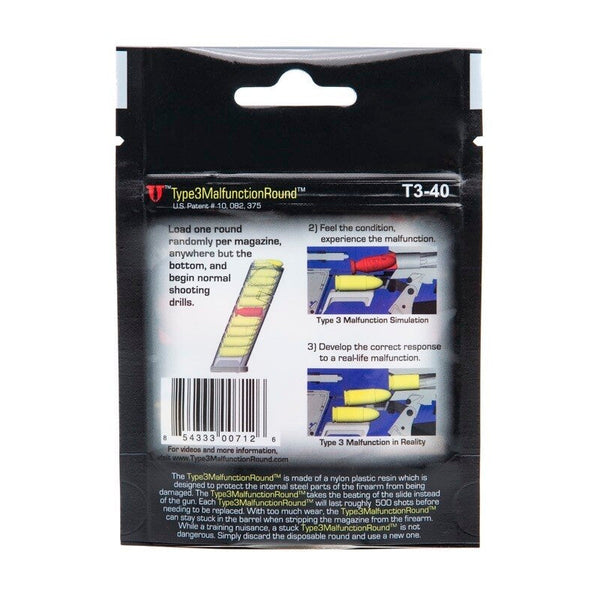 LiveFire Tactical Training | .40 S&W Type3MalfunctionRound - 5er Pack