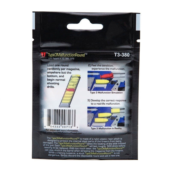 LiveFire Tactical Training | .380 Type3MalfunctionRound - 5er Pack