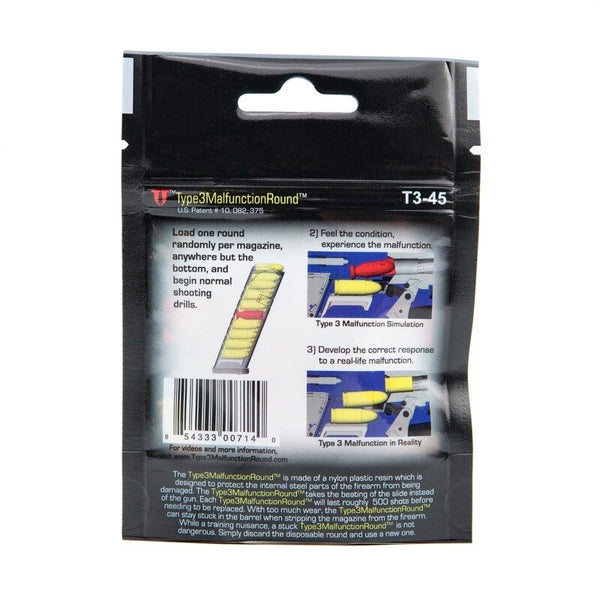 LiveFire Tactical Training | .45 ACP Type3MalfunctionRound - 5er Pack