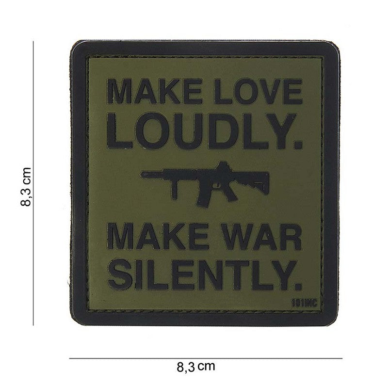 VAN OS - 3D Patch | Make Love Loudly grün