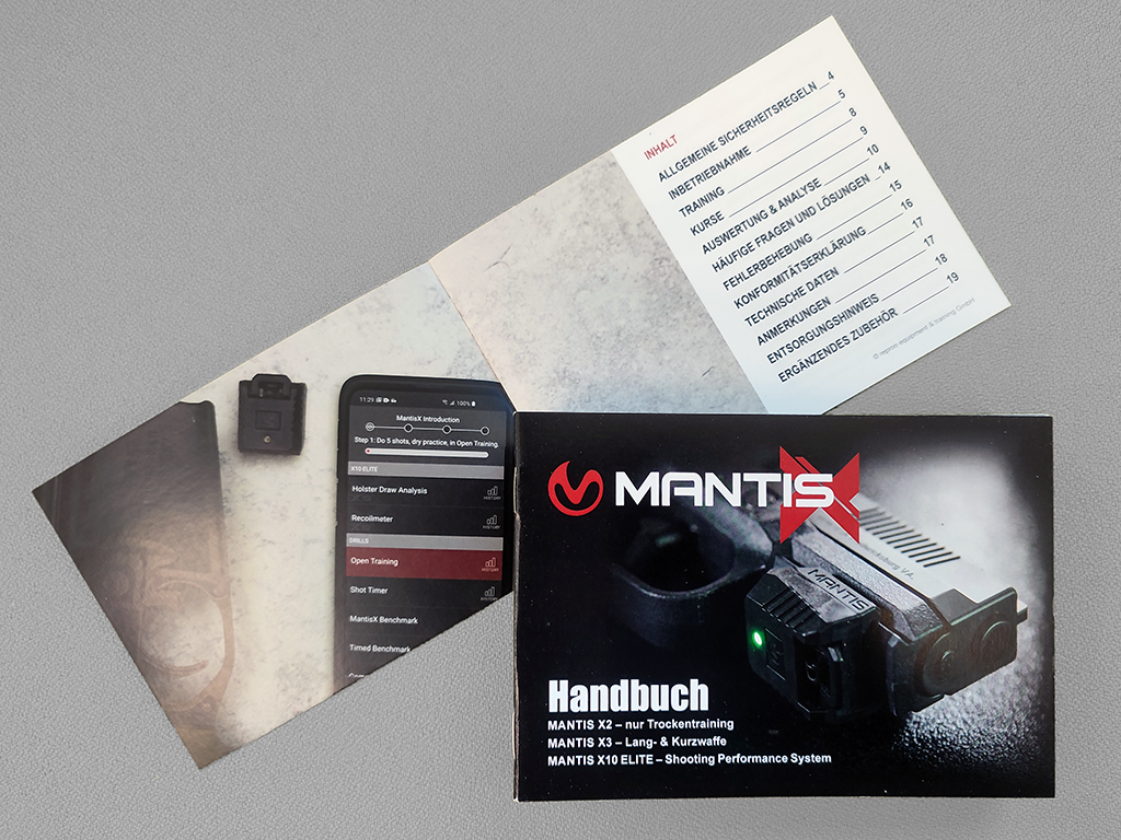 MANTIS X Handbuch (X2, X3 & X10) in Deutsch