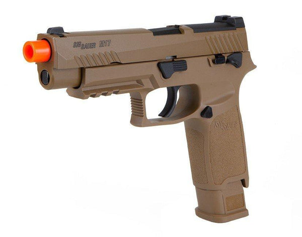 Trainingspistole mit Blowback | SIG M17 | Green Gas | roter Laser - Farbe: SCHWARZ