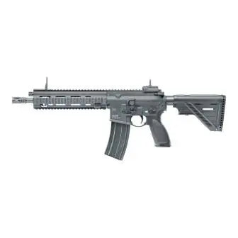 Trainingsgewehr mit Blowback | Umarex ‌‌AS H&K HK416 A5 BLK Full Auto 6 mm Gas – max. 1 Joule, 30 Schuss