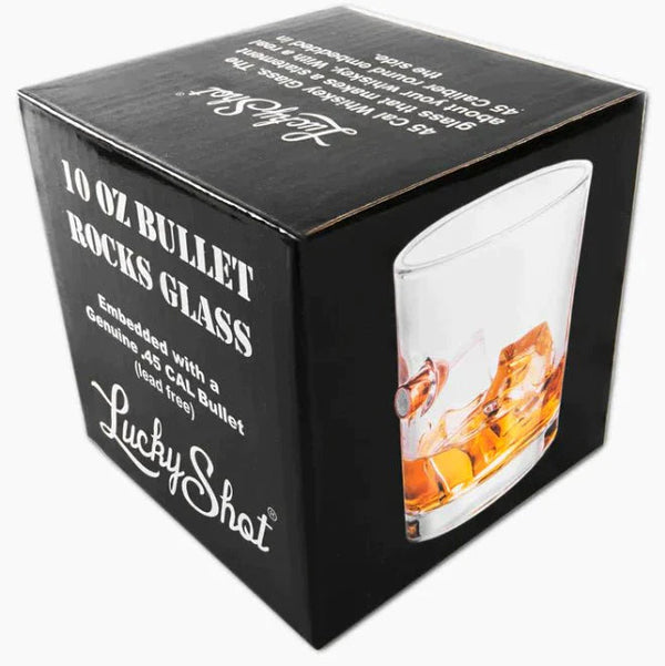 Lucky Shot - Whiskyglas mit .45 Pistolengeschoss - MantisX.de