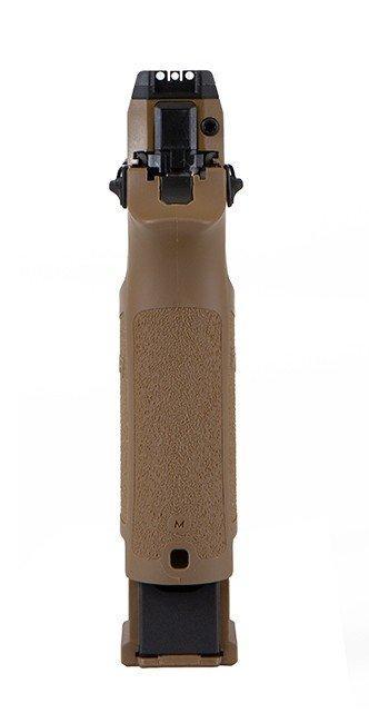 Trainingspistole mit Blowback | SIG M17 | Green Gas | roter Laser - Farbe: TAN